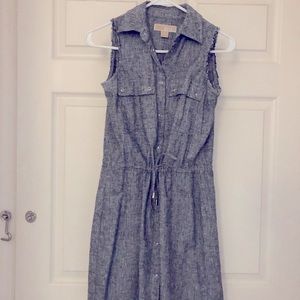 Michael Kors XS knee length button dress